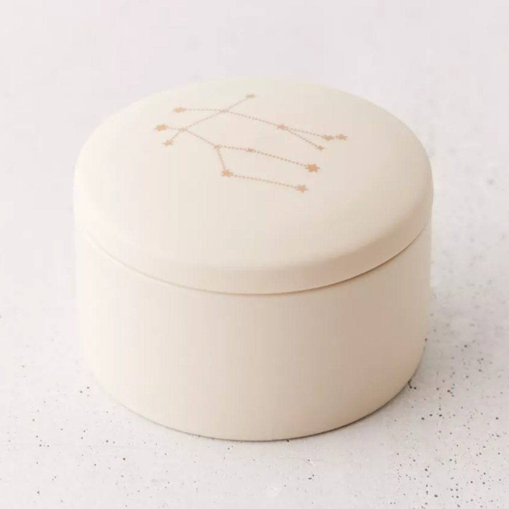 Gemini ceramic trinket box